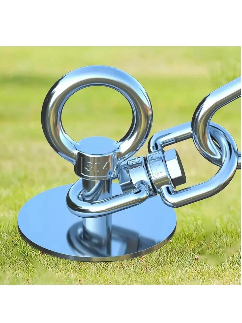 Dog Tie Out StakeHeavy Duty Dog Run- Stainless Steel Stake360° Swivel Dog